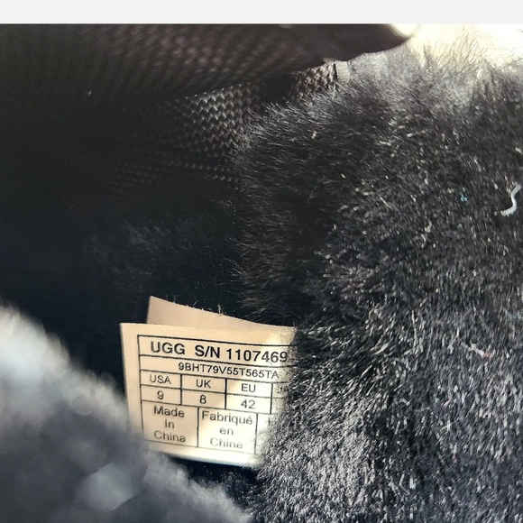 UGG Tahoe Waterproof Boots NEW! $225 Sz 9 Black DryTech 1107469 - Picture 9 of 12